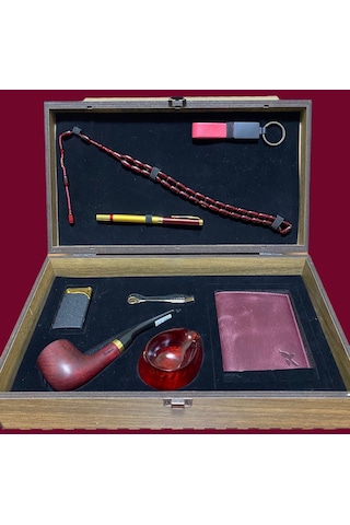 Pipsan Pipo Ahlat Ağacı Balsa Filitreli Çakmaklı Cüzdan Anahtarlık Tesbih Set 605735-709148