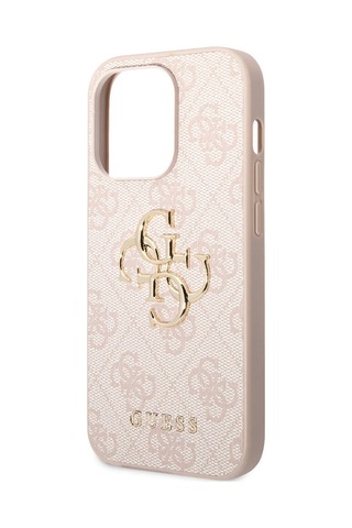 Apple Uyumlu iPhone 14 Pro Max Kılıf Guess Pu Deri Büyük Metal Logo Dizaynlı Kapak