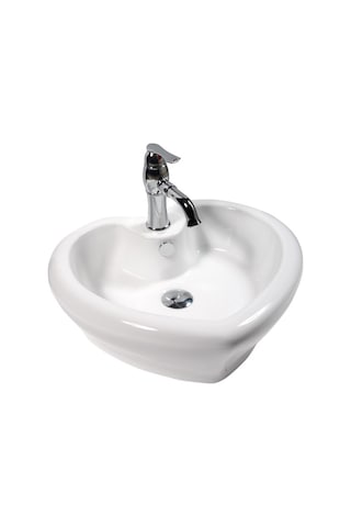 Eva Banyo Lena E-4152 Tezgah Üstü Porselen Lavabo