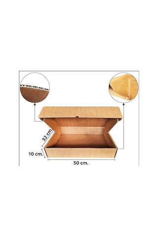Karton Kargo Kutusu 52x32x10 Cm. 10 Adet 10 Adet