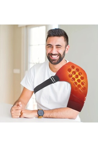 Fochsia Siyah Usb Omuz Isıtmalı Masaj Aleti Ayarlanabilir Sıcaklık Hissi Ev Ritüelinizi Aydınlatır Festival Hediyesi Altın