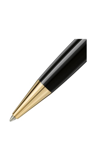 Montblanc Meisterstuck Altın Kaplama Klasik Tükenmez Kalem Siyah