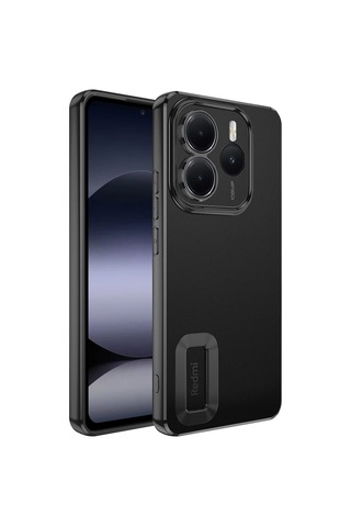 Xiaomi Redmi Note 14 5g Kılıf + 9h Ekran Koruyucu Set Kamera Lens Korumalı Şeffaf Parlak Kenar Logo Çok Renkli