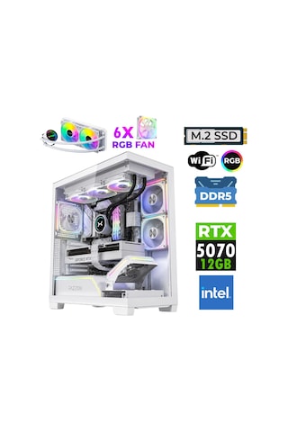 Xaser JETT X320 i9-14900KF 32 GB 1 TB M.2 NVMe SSD 12 GB RTX5070 Free Dos Masaüstü Oyuncu Bilgisayarı