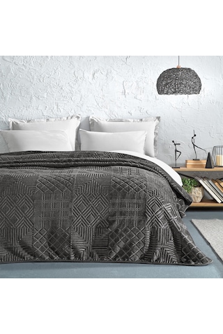 Yataş Bedding Nova Emboss Çift Kişilik Battaniye Gri