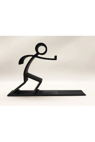 Dekoratif Kitap Tutucu, Kitap Desteği, Stickman-çöp Adam Kitap Standı