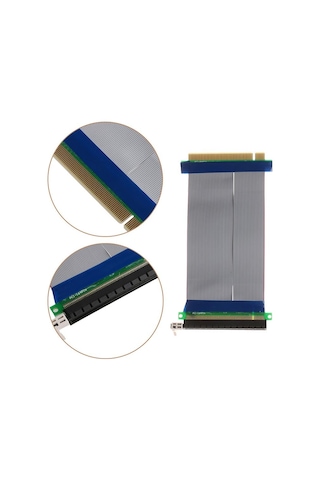 Alfais 5146 Pci-E Express 16X to 16X Dişi Erkek Riser Uzatma Kablosu