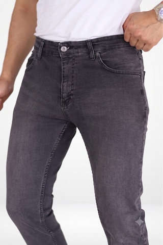 Modmen Premium Erkek Regular Fit Rahat Kesim Esnek Likralı Denim Jeans Kot Pantolon Antrasit