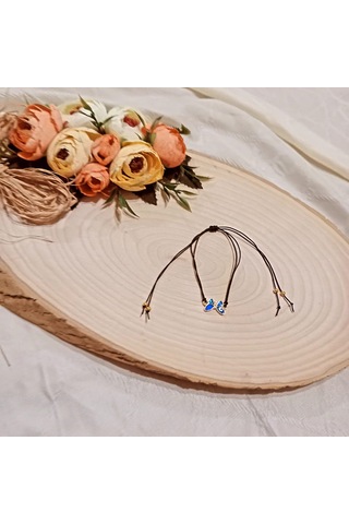 Şık Lacivert Kelebek Bileklik Lacivert