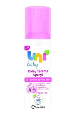 Uni Baby Bebek Kolay Tarama Çocuk Saç Spreyi 200 ML Uni Baby Bebek Kolay Tarama Çocuk Saç Spreyi 200 ML