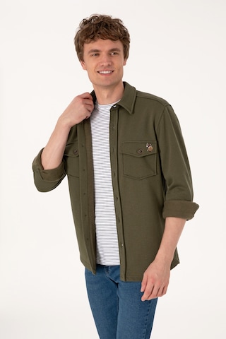 U.s. Polo Assn. Erkek Haki Gömlek Örme 50316673-vr027 Haki