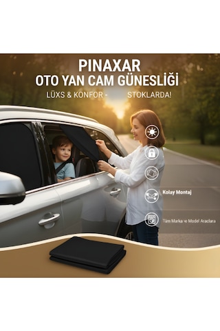 Toyota Corolla 2019 Ve Sonrası Uyumlu 2'li Oto Cam Güneşliği, Perde/arka Güneşlik