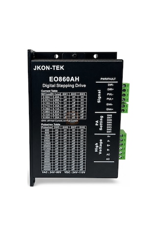 Eo860ah 7.2a Step Motor Sürücü Dc/ac Besleme Fanlı Kasa
