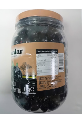Doğal Salamura Yağlı Siyah Zeytin 351-380 1 Kg
