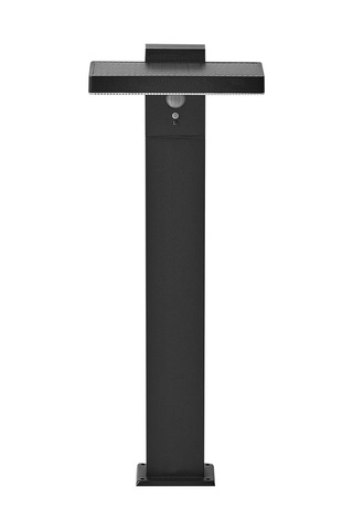 Beliani Poplar Güneş Enerjili Dış Mekan Led Direk Lambası, Hareket Sensörlü, Ip44, 3 Mod Lambader Siyah Diğer