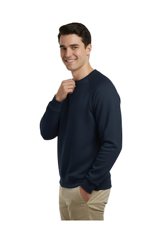 Erkek Spor Reklam Kol Sweatshirt Regular Fit Bgl-st04951 Lacivert
