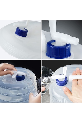 Akordiyon Bidon, Katlanır Bidon, Kamp Bidonu, Piknik Bidonu 10 Lt