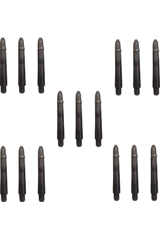 5 Set 15 Adet 41mm Siyah Şeffaf Polikarbon Pc Dart Shaft-şaft.