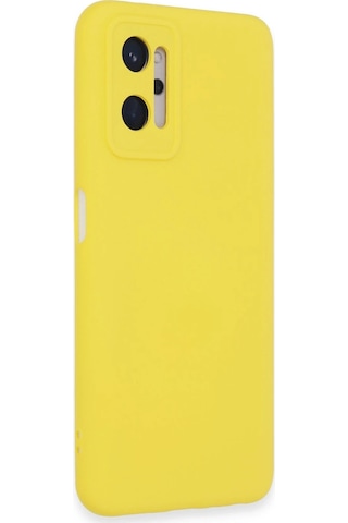 Gld-spt- Newface Realme 9i 4g Kılıf Nano İçi Kadife Silikon - Sarı