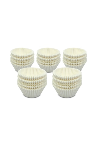 Kafem Muffin Kek Kapsülü Beyaz Büyük Boy No:2 100lü X 5 Paket - K42 Beyaz