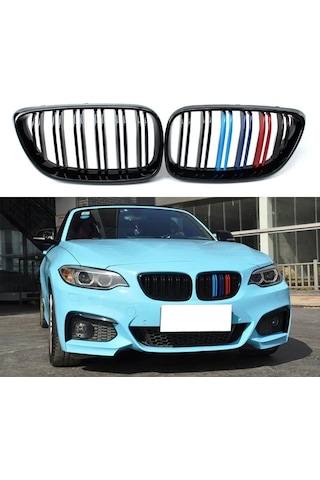 Bmw 2 Serisi F22 M Şeritli Ön Panjur Böbrek 2014-2018 Arası Uyuml