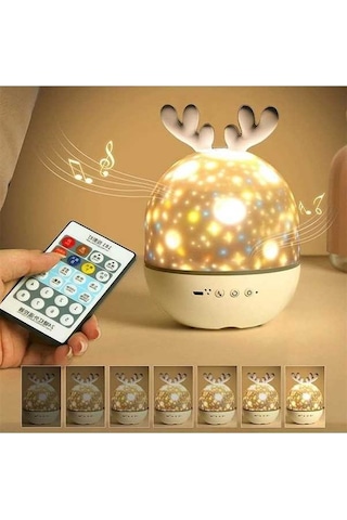 Dancemonkey Projektör Gece Işığı, Müzikli Ve Işıklı, Uzaktan Kumandalı 09 2 2