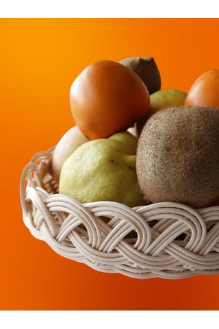 Bambu El Yapımı Çok Amaçlı Sepet 26 Cm Bej