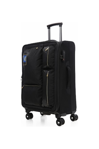 Ççs 600 Kumaş Orta Boy Valiz Siyah Null Siyah