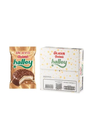 Ülker Halley Çikolata Kaplı Bisküvi 24 x 30 G