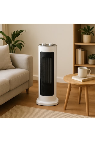 1400w Termostatlı Kule Tipi Seramik Fanlı Isıtıcı