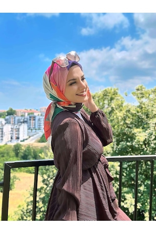 Moda Kaşmir Palet Desen Bambu Eşarp Siyah