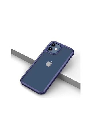 Apple Uyumlu iPhone 12 Mini Kılıf Zore Roll Kapak Mavi