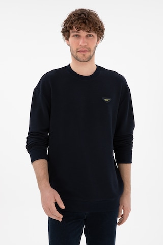 U.S. Polo Assn. Erkek Comfort Fit Bisiklet Yaka Lacivert Sweatshirt 50290777-VR033