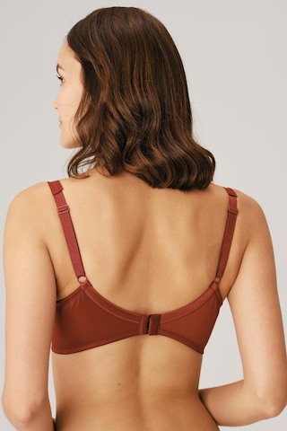 Balenli Desteksiz Dolgusuz Toparlayıcı Günlük Klasik Küçültücü Sütyen Vişne