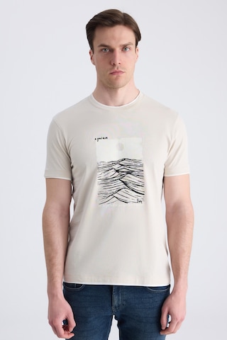 Twn Slim Fit Taş Düz %100 Pamuklu T-shirt 2ec143831113m S01