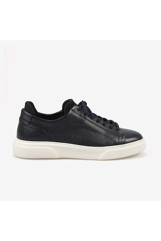 Kemal Tanca Erkek Eva Taban Hakiki Deri Bağcıklı Spor & Sneaker Ayakkabı S505 Lacivert