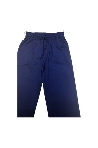 Kadın Beli Lastikli Cepli Paçası Pensli Spor Pantolon Lacivert