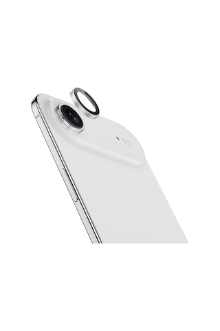 Linktech Apple Uyumlu iPhone 17 Air Crystal Seri Safir Kamera Lens Gümüş