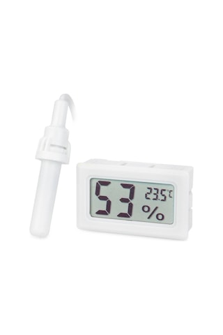 Aek-Tech Prob Kuluçka Nem Ölçer Termometre Beyaz