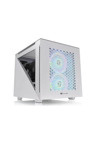 Thermaltake Dıvıder 200 Tg Aır M-atx 1x200mm Fan Beyaz Psu Yok Gamıng Kasa