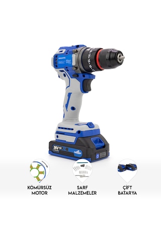 Dawreek 10 MM Blue Kömürsüz Vidalama