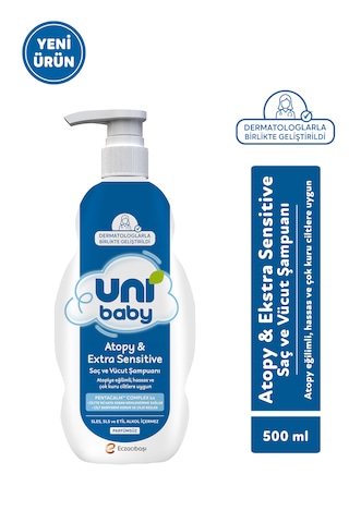 Uni Baby Atopy & Extra Sensitive Atopik Ciltlere Özel Saç ve Vücut Şampuanı 500 Ml