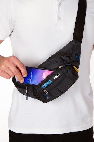 Newish Polo Su Geçirmez Kulaklık Çıkışlı Erkek Bel ve Omuz Çantası
