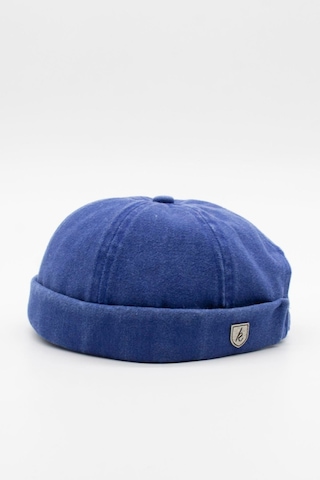 Külah Vintage Retro Mavi Eskitme Pamuk Cap Docker Şapka Mavi