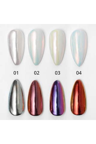Holografik Efektli Sıcak Şeffaf Turuncu İnci Tozu, Nail Art, Kalıcı Oje Tırnak Süsleme No.04