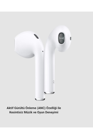 Bluetooth Kulak Üstü Kulaklık Anc Teknolojili, Mikrofonlu, Konforlu Tasarım Standart