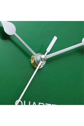 Goldenqian Duvar Saati Modern Tasarım Sessiz Kuvars Iğne Lüks Süpürme Ikinci Ev Yeşil 0m26jc ÇOk Renkli