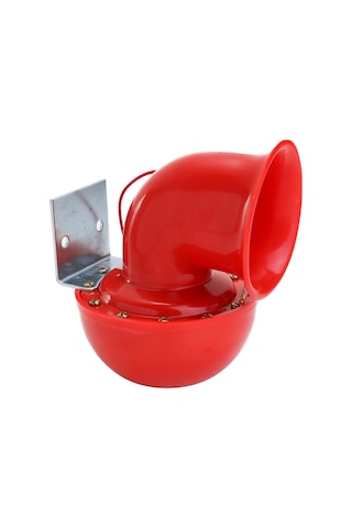 Springsun 12v Kırmızı Elektrikli Boğa Boynuzu Hava Klarneti - 200db Yüksek Ses, Araba Motosiklet Kamyon Gemi İçin - Dayanıklı Abs Ve Metal Malzeme