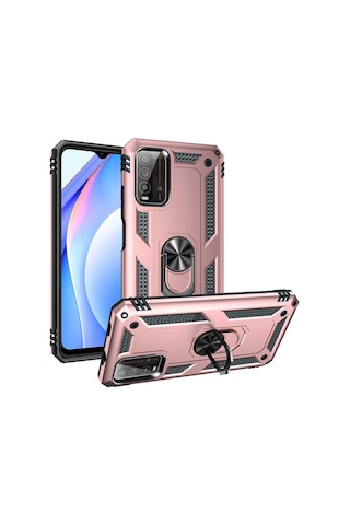 Xiaomi Poco M3 Kilif Zore Vega Yüzüklü Standli Zirh Kilif 556723494