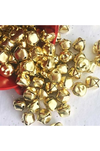 50 Adet Gold Sarısı Minik Zil-tef Zili-zilli Çubuk İçin Zil Küçük Zil Çan Minik Çan